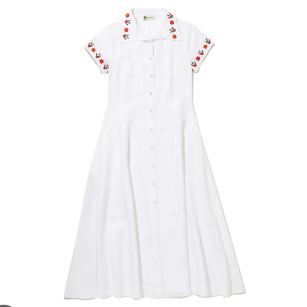 NWT FANM MON x KULE Kesia Dress (flaw) - Picture 2 of 9